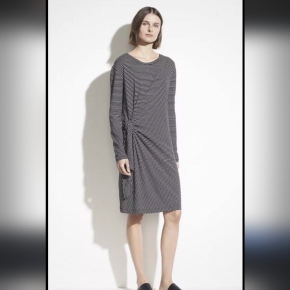 Vince Long Sleeve Tie Knot Dress - Picture 1 of 6
